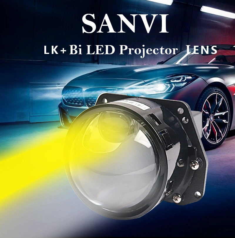 Sanvi Top Quality Headlights Manufacturer 12V 72W Super Bright Projector Lens Headlight 3 Inch Car LED Projector Lens Headlight Motorcycle Auto Lamps